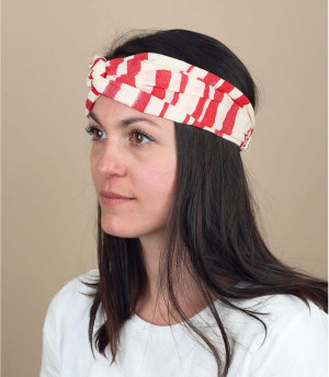 red white headband stripes Easy Headband red